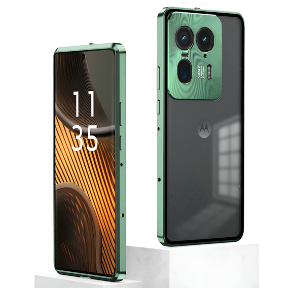 1 x Case for Motorola Edge 50 Ultra, Frame Case, green