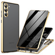 Case for Samsung Galaxy S24, Privacy Dual Glass, gold