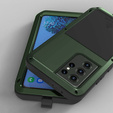 Love Mei Case for Samsung Galaxy S21, armored with glass, green