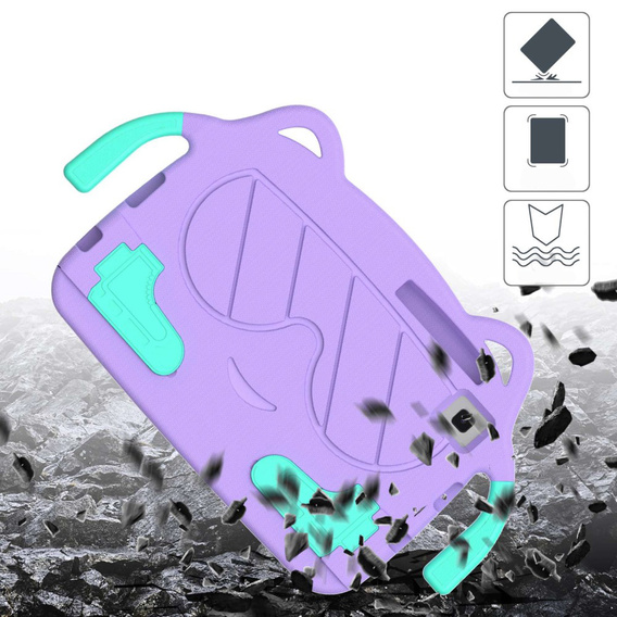 Children's case for Samsung Galaxy Tab A7 Lite 8.7T220 / T225 / A 8.0 (2019) T290 / T295, purple