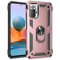 Armor Case for Xiaomi Redmi Note 10 Pro, Nox Case Ring, pink rose gold