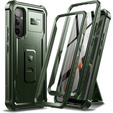 Armored case for Samsung Galaxy A34 5G, Dexnor Full Body (Two Frames), green