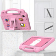 Children's case for Samsung Galaxy Tab A9, Cute Patterns, with stand, pink