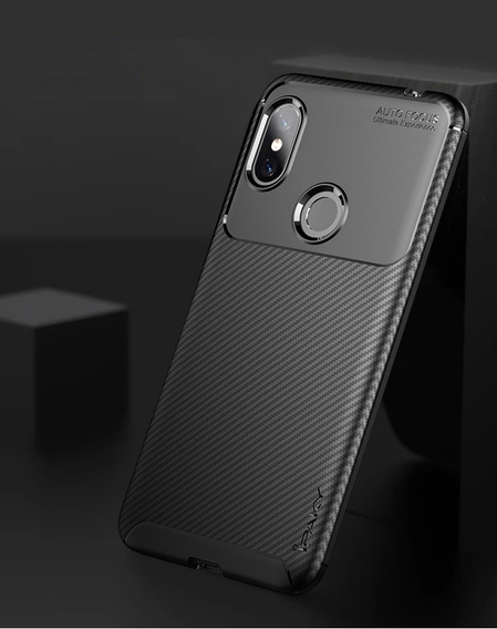 Case for Xiaomi Redmi Note 6 Pro, Carbon Gel, black