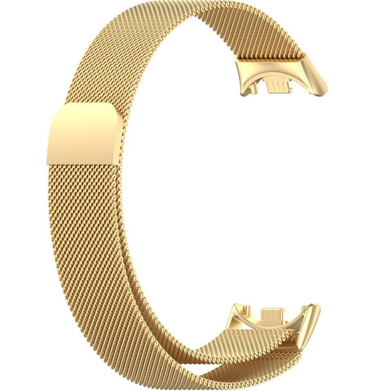 Milanese Bracelet Strap with Case for Xiaomi Smart Band 10 / 9 / 8, gold