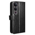 Flip case for Vivo V50 Lite 4G / 5G, Crazy Horse Wallet, black