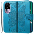Flip case for Oppo Reno 10 / 10 Pro, Butterfly, blue