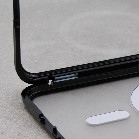 Magnetic Dual Glass MagSafe case for Samsung Galaxy S23, black