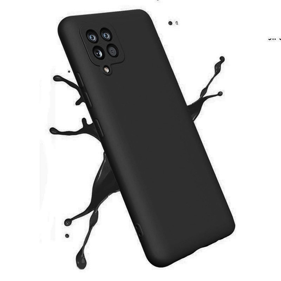 Case for Samsung Galaxy A22 / M22 4G / LTE, Silicone Lite, black