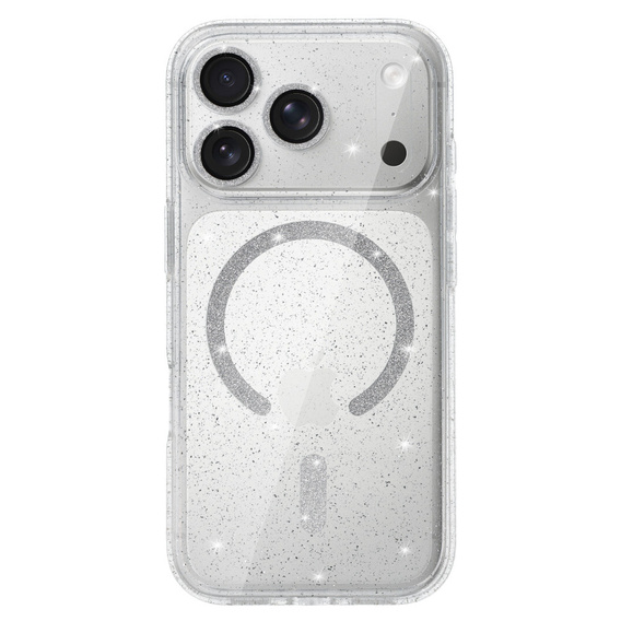 ERBORD Glitter MagSafe silicone case for iPhone 17 Pro Max