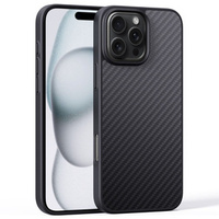 Case for iPhone 16 Pro Max, Aramid Fiber Cover, black