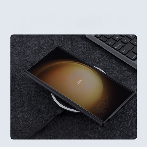 NILLKIN Case for Samsung Galaxy S24 Ultra, Frosted Shield, for MagSafe, black