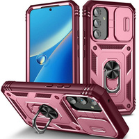 Case for Samsung Galaxy A54 5G, CamShield Slide, pink / burgundy