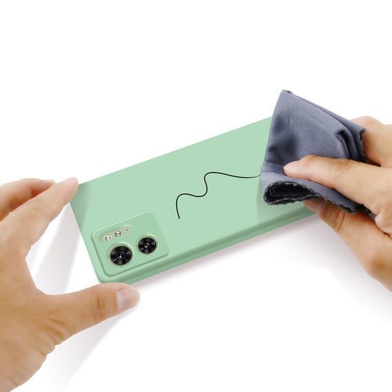 Case for Motorola Edge 40 5G, Silicone Lite, green