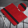 Case for Samsung Galaxy Tab S10 Lite / S10 FE / S9 FE / S9, Classic, with space for stylus, red