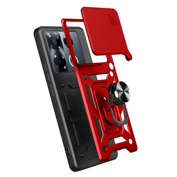Case for Infinix Note 40 Pro Plus, CamShield Slide, red