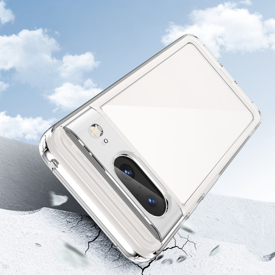 Case for Google Pixel 8, Fusion Hybrid, with camera protection, transparent