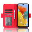 Flip case for Samsung Galaxy M34, Card Slot, red