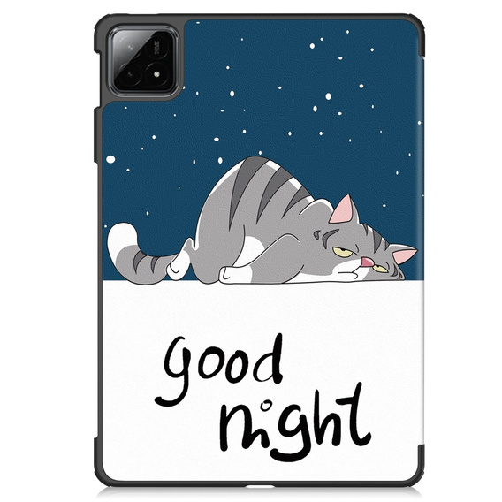 Case for Xiaomi Pad 6S Pro 12.4, Smartcase, cat