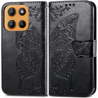 Flip case for Motorola Moto G15 / Motorola Moto G15 Power, Butterfly, black