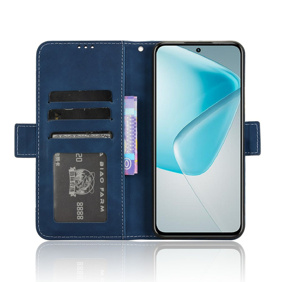 Flip case for Infinix Hot 50 Pro+ 4G, Card Slot, dark blue