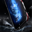 Case LUPHIE for iPhone 15 Pro Max, Armor Bumper, black / red