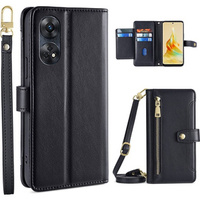 Flip case for Oppo Reno8 T 4G, Wallet Zipper Pocket, black