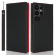 Flip case for Samsung Galaxy S25 Ultra, Litchi Skin Grain, black