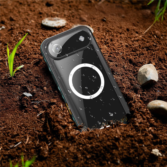 Case for iPhone Air, Waterproof IP68, SHELLBOX MagSafe, blue