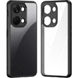 Case for Xiaomi Redmi Note 13 Pro 4G / Xiaomi Redmi Note 14S / Xiaomi Poco M6 Pro 4G, Fusion Hybrid, with camera protection, transparent / black