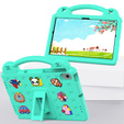 Children's case for Lenovo M10 X306 2 Gen / M10 Plus TB-X606 10.3 / Samsung Tab A 10.1 T510/515 / K10 X6C6, Cute Patterns, with stand, green