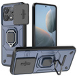 Case for Xiaomi Poco F6 Pro, KickStand Camera Lens, blue