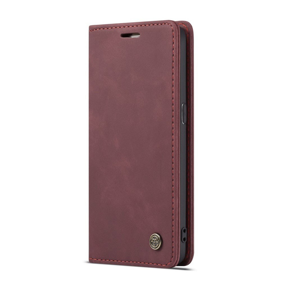 CASEME case for Samsung Galaxy S7, Leather Wallet Case, maroon