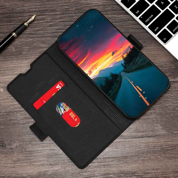 Flip case for Motorola Edge 30 Neo 5G, Wallet Thin Magnet, black