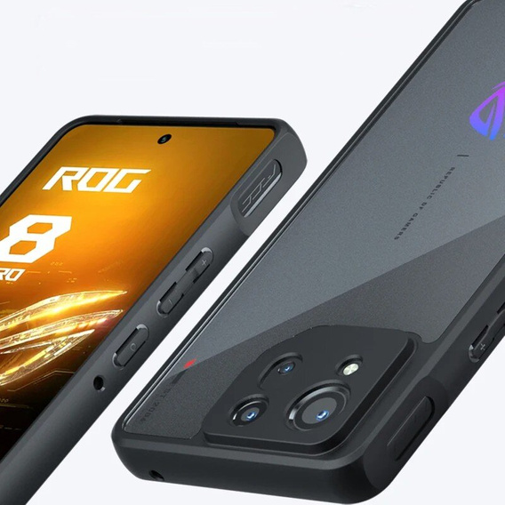Case for ASUS ROG Phone 8 Pro, Fusion Hybrid, with camera protection, matt / black