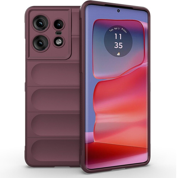 Case for Motorola Edge 50 Pro 5G, Gaming Shockproof, maroon