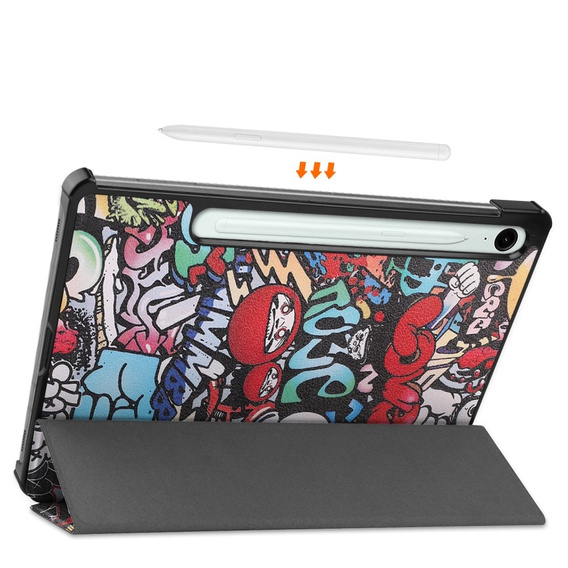 Case for Samsung Galaxy Tab S10 Lite / S10 FE / S9 FE, with flap, graffiti