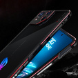 Case for ASUS ROG Phone 8 Pro, Armor Bumper, with lens cover, black / red