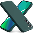 Case for Samsung Galaxy S21 FE, Silicone Lite, dark green