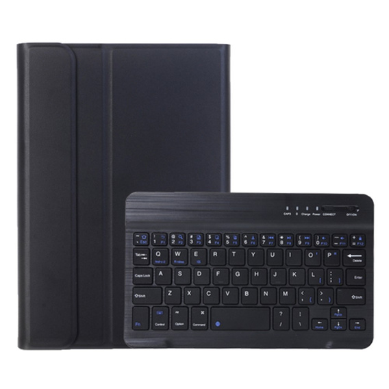 Case + keyboard Samsung Galaxy Tab A9, Leather Pen Slot, black