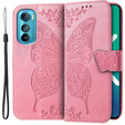 Flip case for Motorola Edge 30, Butterfly, pink