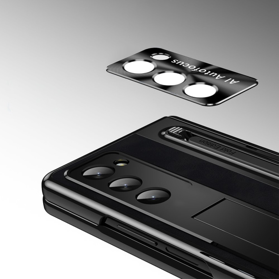 Leather+PC case with stand, glass and stylus for Samsung Galaxy Z Fold6 5G