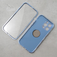 Case for iPhone 13 Pro Max, Dual Glass, for Magsafe, blue