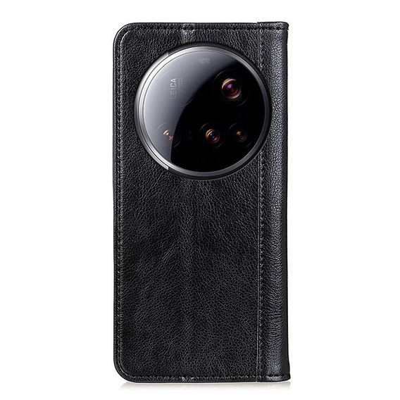 Flip case for Xiaomi 15 Ultra, Split Leather, black