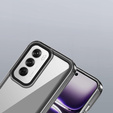 Case for Oppo A80, Fusion Hybrid, transparent / black