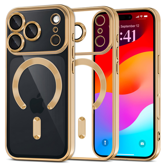 Magnetic case with lens protection for iPhone 17 Pro