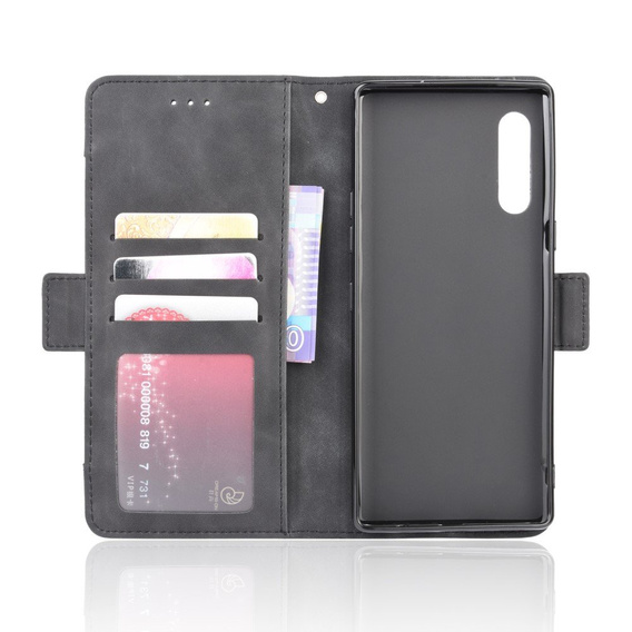 Flip case for LG Velvet, Card Slot, black