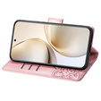 Flip case for Realme 14 Pro 5G, Butterfly, pink rose gold