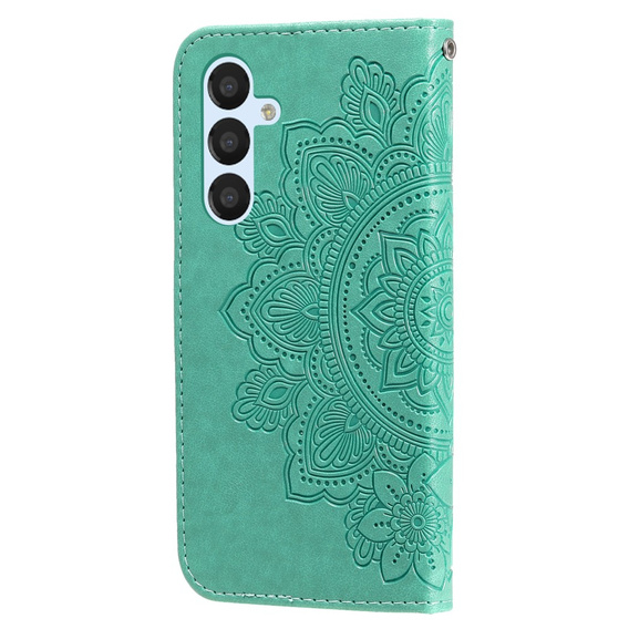 Flip case for Samsung Galaxy A54 5G, Mandala Flower, green