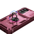 Case for Samsung Galaxy S24+ Plus, CamShield Slide, pink / red